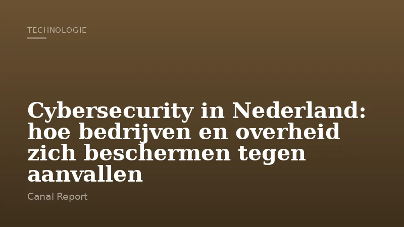 Cybersecurity in Nederland: hoe bedrijven en overheid zich beschermen tegen aanvallen