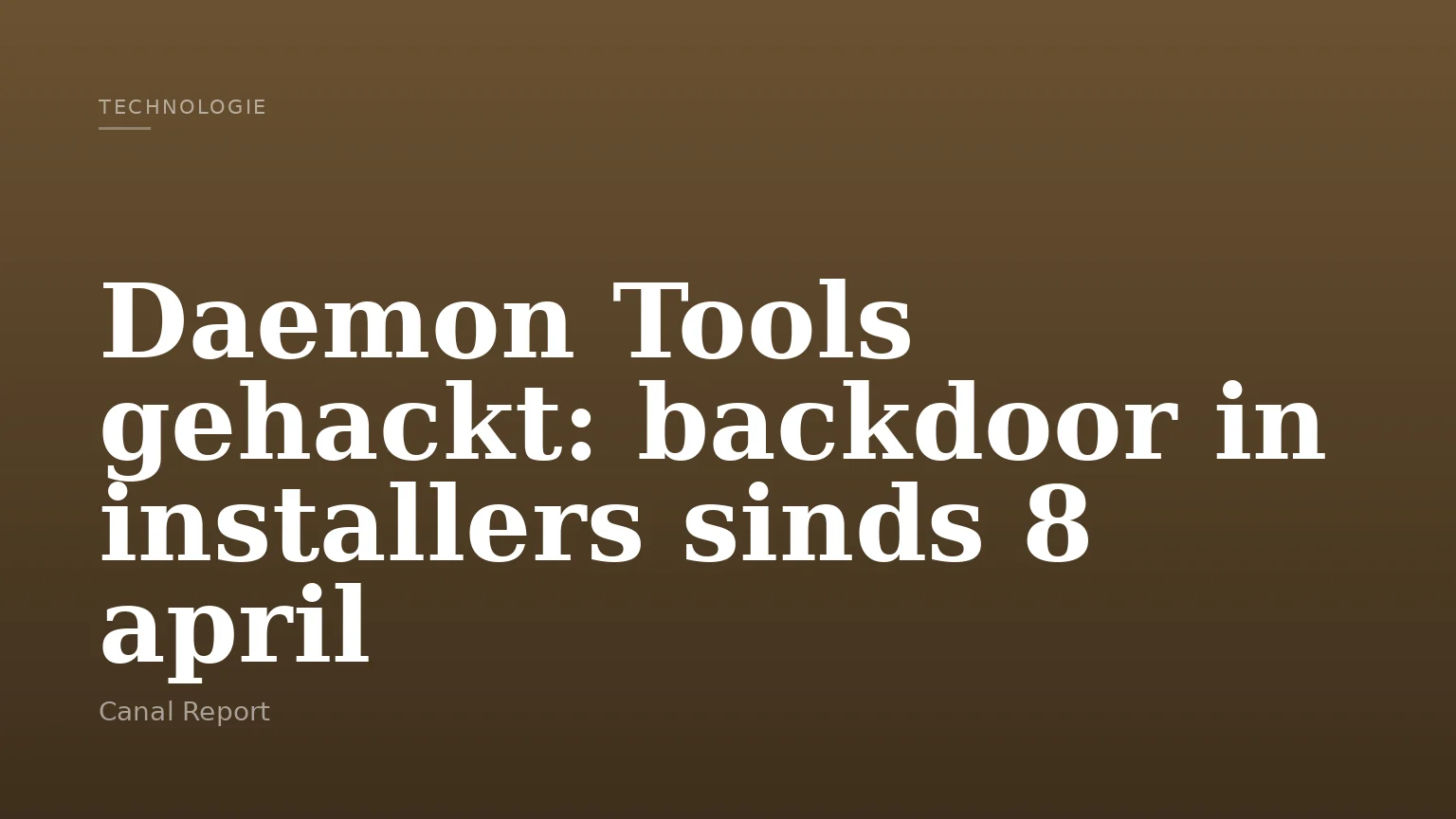 Daemon Tools gehackt: backdoor in installers sinds 8 april