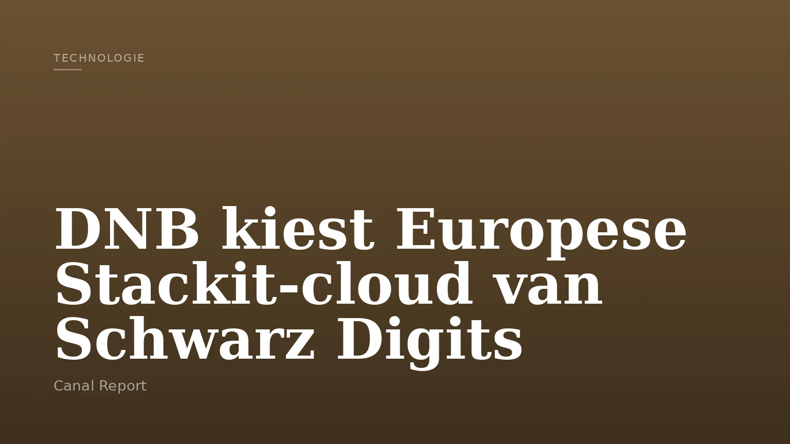 DNB kiest Europese Stackit-cloud van Schwarz Digits
