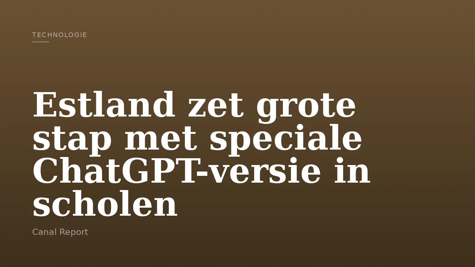 Estland zet grote stap met speciale ChatGPT-versie in scholen