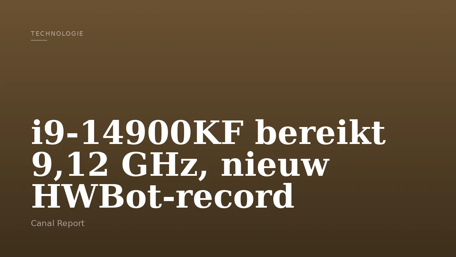i9-14900KF bereikt 9,12 GHz, nieuw HWBot-record