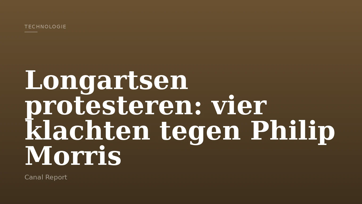 Longartsen protesteren: vier klachten tegen Philip Morris