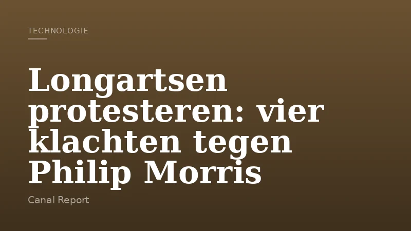 Longartsen protesteren: vier klachten tegen Philip Morris