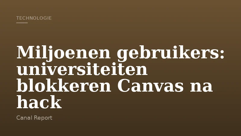 Miljoenen gebruikers: universiteiten blokkeren Canvas na hack