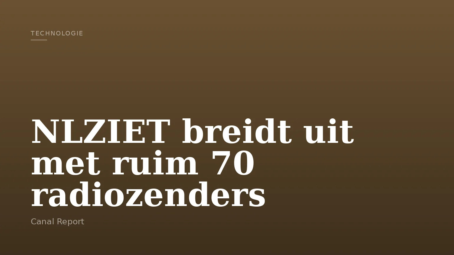 NLZIET breidt uit met ruim 70 radiozenders