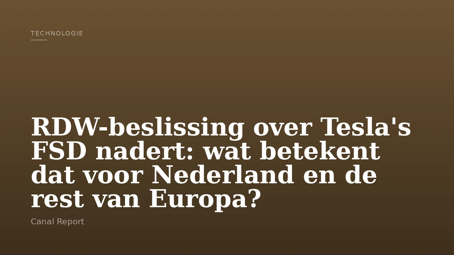 RDW-beslissing over Tesla's FSD nadert: wat betekent dat voor Nederland en de rest van Europa?