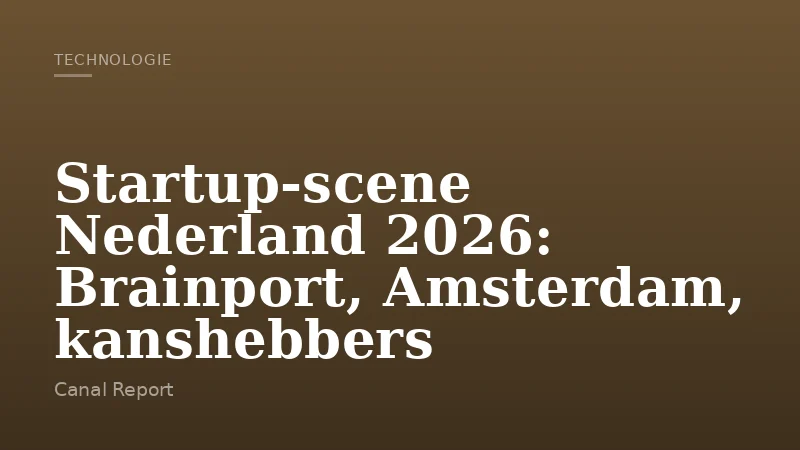 Startup-scene Nederland 2026: Brainport, Amsterdam, kanshebbers