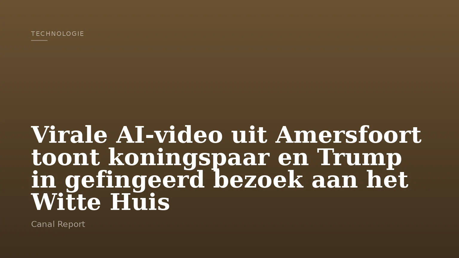 Virale AI-video uit Amersfoort toont koningspaar en Trump in gefingeerd bezoek aan het Witte Huis