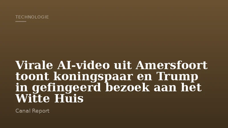 Virale AI-video uit Amersfoort toont koningspaar en Trump in gefingeerd bezoek aan het Witte Huis