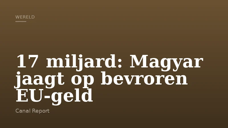 17 miljard: Magyar jaagt op bevroren EU-geld
