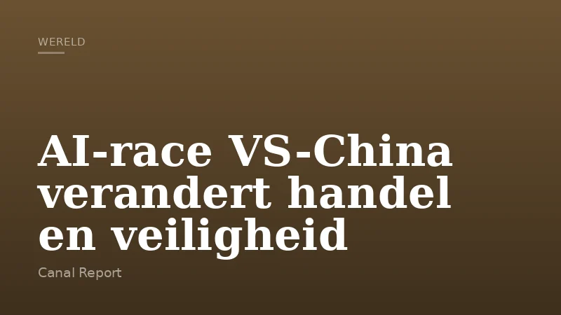AI-race VS-China verandert handel en veiligheid