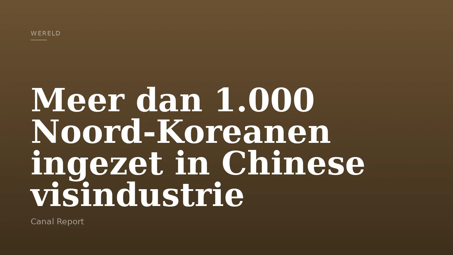 Meer dan 1.000 Noord-Koreanen ingezet in Chinese visindustrie