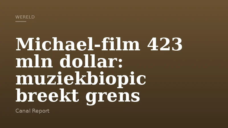 Michael-film 423 mln dollar: muziekbiopic breekt grens