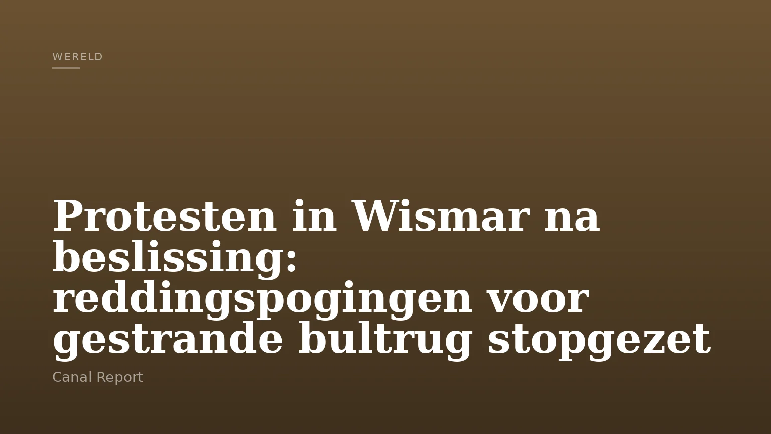 Protesten in Wismar na beslissing: reddingspogingen voor gestrande bultrug stopgezet